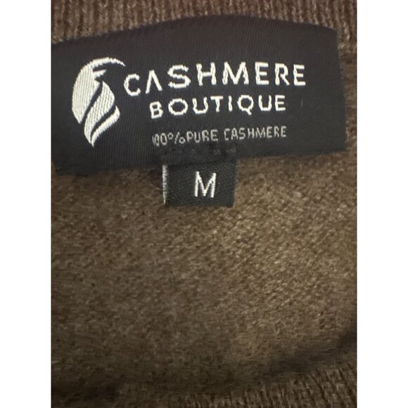 Cashmere Boutique Womens M Brown 100% Cashmere Button-Up Cardigan - Picture 3 of 14